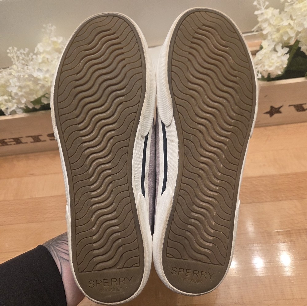 Sperry Women's Pier Wave LTT Sneakers Lilac Purple Canvas Size 10 - Picture 10 of 10